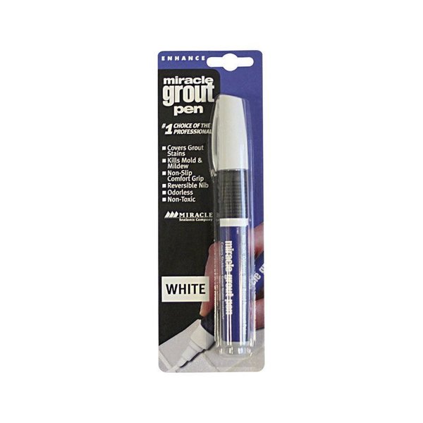 Miracle Sealants Grout Pen Reversible Nib White GRT-PEN-WHT6